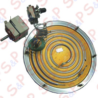 PIASTRE RISCALDANTI SOTTOPIANO  1800 W 230 V CON TERMOSTATO DI LAVORO 128 °C E SICUREZZA 250°C