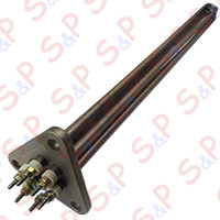 RESISTENZA SACOM TRE ELEMENTI W5000 LS640 FLANGIA TRIANGOLARE