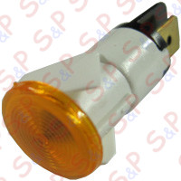 SEGNALATORE LUMINOSO ARANCIO D.12 F 230V