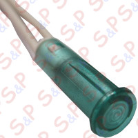 SPIA ROTONDA VERDE D. 6 24V L=200mm