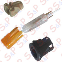 ASSIEME LAMPADA CON GEMMA ARANCIO 230V