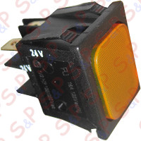 SPIA RETTANGOLARE ARANCIO 24V