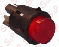 INTERRUTTORE BIPOLARE LUMINOSO ROSSO 16A 230V D25