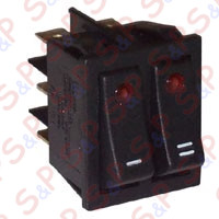 DOPPIO INTERRUTTORE LUMINOSO FABA