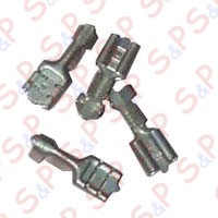 FASTON FEMMINA 6,3X0,8 SEZ.1-2,5 OTTONE STAGNATO