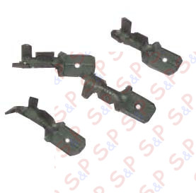 FASTON MASCHIO 6,3X0,8 SEZ.1-2,5 OTTONE STAGNATO