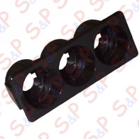 DOMINO ROUND PUSH-BUTTON 3 POS.