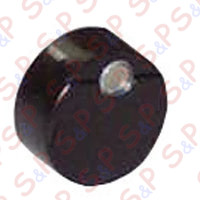 BLACK ROUND PUSH-BUTTON WITH HOLE