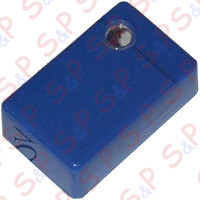 TASTO DOMINO RETTANGOLARE C/SEGN BLU