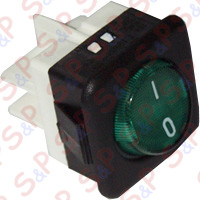 INTERRUTTORE BIPOLARE LUM.VERDE 23908