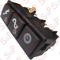 PULSANTE RETTANGOLARE 3 POSIZIONI 83355