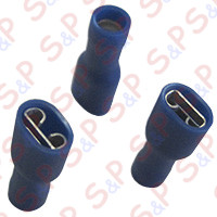 FASTON FEMMINA TOTALMENTE RINFORZATO PREISOLATO 6,3X0,8 SEZ.2,5 OTTONE STAGNATO