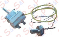 TERMOSTATO REGOLAZIONE A BOTTONE 70-170°C MONOFASE - SENSORE Ø14X25mm CAPILLARE 800mm