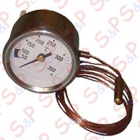 TERMOMETRO D.52 50/350° -SENSORE  Ø  6X28mm CAPILLARE 1500mm