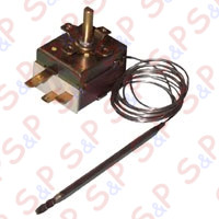 TERMOSTATO 0-195° MONOFASE inox - SENSORE Ø 5X100 mm CAPILLARE 1500mm