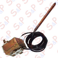 TERMOSTATO REGOLABILE 0-90° TC HMRSN MONOFASE - SENSORE Ø 6,5X98 mm CAPILLARE 1500mm