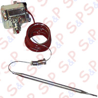 TERMOSTATO 220°C MONOFASE SICUREZZA  - SENSORE Ø 6X130 mm CAPILLARE 900mm