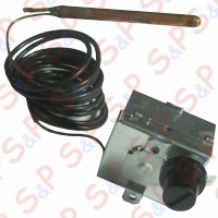 TERMOSTATO 120°C MONOFASE SICUREZZA  - SENSORE Ø 6,5X93 mm CAPILLARE 1500mm