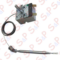 TERMOSTATO 30-110° MONOFASE C/PREMISTOPPA  - SENSORE Ø=6X117mm CAPILLARE 900mm