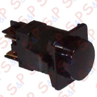 PULSANTE BIPOLARE NERO TASTO TONDO