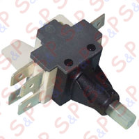 PULSANTE 6 POLI 90° FASTON ORIZZONTALI