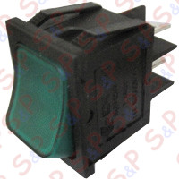 DEVIATORE ISTANTANEO LUMINOSO 6 POLI VERDE