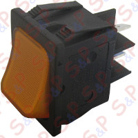 DEVIATORE BIPOLARE IST. LUMINOSO 5 CNT GIALLO