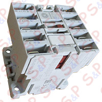 power contactor resistive load 16A 230VAC (AC3/400V) 6A/3kW main contacts 3NO