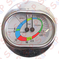 MANOMETRO 0-16/0-2,5 RANCILIO