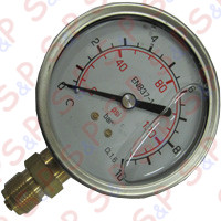 MANOMETRO RADIALE D.80 A GLIC.