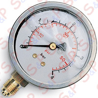 MANOMETRO RADIALE D.63 A GLIC.