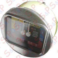 "Manometro Doppia Scala ¯ 63 Scala 0-2,5 0-15 Bar Attacco ¯