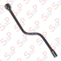 COMPLETE CHROMIUM-PLATED STEAM PIPE 2 HOLES