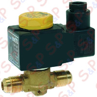 VALVOLA GAS CALDO PASSAGGIO INVERSO 3/8" SAE CASTEL