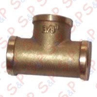 RACCORDO 3 VIE OTTONE GIALLO (TEE) 3/8