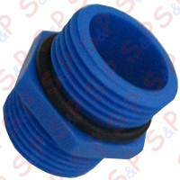 NIPPLO SINGOLO PP BLU 3/4 CON ORING (DOSAPROP)
