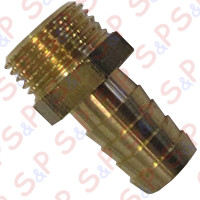 BRASS HOSE HOLDER FITTING 1/2X6