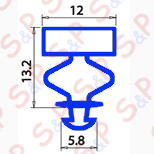 GUARNIZIONE MAGN.INCASTRO P031 2,20 MT YY1