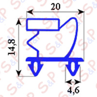 MAGNETIC SNAP-IN GASKET 1540X665mm   YY2