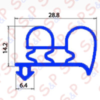 GASKET SNAP BAR  2500 MM   YY3
