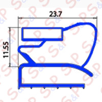 ANGLED MIDDLE-EDGED MAGNETIC GASKET  BAR  2000MM  YY7
