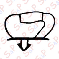 GASKET MAGNETIC SNAP  3 SIDES 1935 X 763 X 1935 MM