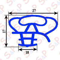 SNAP-IN GASKET 735X1875MM O.D. XX7