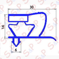 MAGNETIC SNAP IN GASKET 1950X870MM O.D. YY10