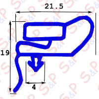 MAGNETIC SNAP IN GASKET 1780X725MM QQ15