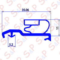 GASKET MAGNETIC SNAP BAR 2500mm QQ13