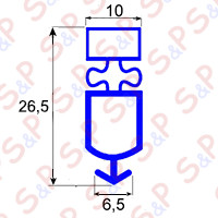 MAGNETIC SNAP IN GASKET 600X675MM QQ17