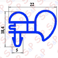 GUARNIZIONE AD INCASTRO 590X675MM YY21 O.D.