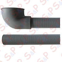 TUBO SCARICO CON PIPA D. 47mm LAVASTOVIGLIE  L1500MM