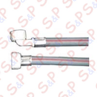 TUBO CARICO ACQUA CALDA 90° FF3/4 C/CURVA 2000mm